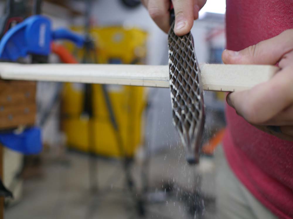 Contouring The Back of the Guitar Neck